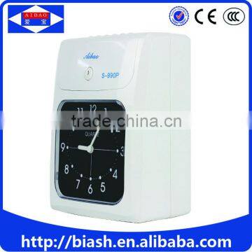 weekly paying time card punch attendance machine