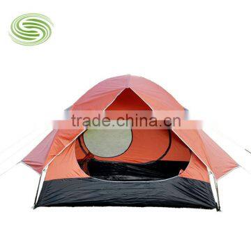 UV-Proof Tents Double Layer Two Doors Tents for 3~4 Persons 210T Polyester Tents