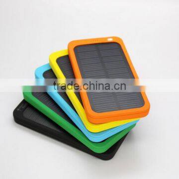 colorful solar power bank 4000mAh with marked 5000mAh
