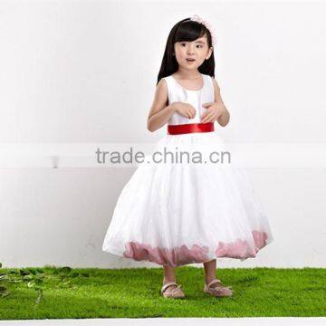 newest design fashion high quality white girls communion dress girls party dress flower girl dresses