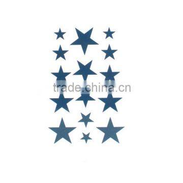 Star Diamond Crown Smile Text Art Tattoo Festival Custom Temporary Tattoo Sticker