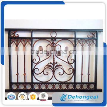 Factory Price Customized Galvanized Security Wrought Iron Balcony railing