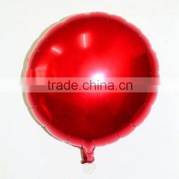 5inch round red helium foil balloons birthday supplies Aluminum ballons Pure color balloon