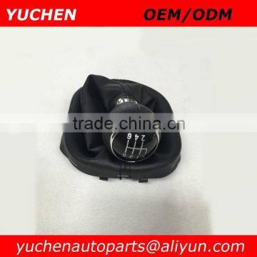 YUCHEN Car Shift Gear Knob With Gaitor For Volkswagen VW Touran Caddy 2003-2011 OEM 1T0711113N/1T0711456