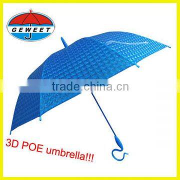 pane cloth without pattern one color 3D POE umbrella