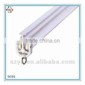 High quality PVC plastic curved curtain track for project