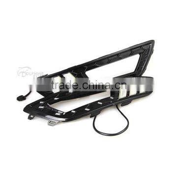 Car Accessories Daytime Running Light LED DRL Fog Lamp Front Bumper Fog Light For Ford Focus 3 2015 Sedan Quality Choice photo-3