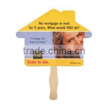 Custom House-Shaped Hand Fans