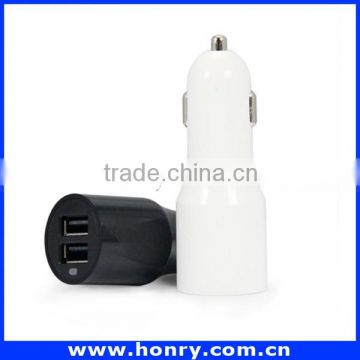 Fashionable hot-sale 2 usb port portable 3.1a car charger