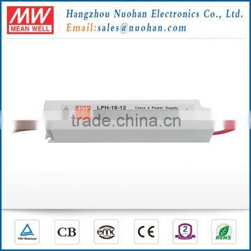 Mean Well LPH-18-12 18W 12V LED light driver ul led driver 12v