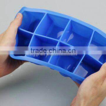 CUBED ICE Maker Large Cube Square Tray Molds Whiskey Ball Cocktails Silicone Big photo-2