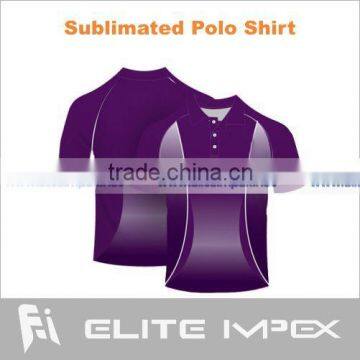 Sublimation slim fit sport wear polo shirt