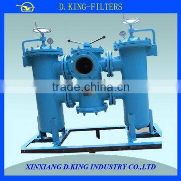 Double-unit Pipeline Filter in Line Oil Strainer