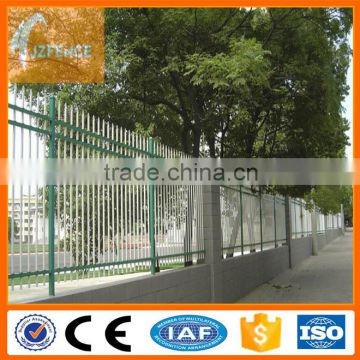 Black Spear GalvanizedTop Industrial Ornamental fence / Tubular Stainless Steel Fence