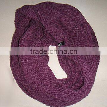 fashion solid color comfortable acrylic neckerchief knitted scarf