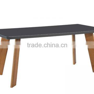 Solid wood dining table, strong coffee shop table, modern wood table