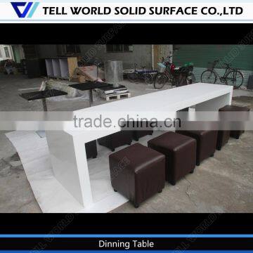 Long straight dining table/American style dining table/custom acrylic dining tables