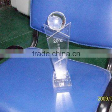 Manufacturing acrylic trophy acrylic trophy with stand