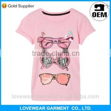 Custom-made New design kids girls t shirt