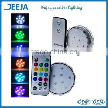 Party Decoration Battery Power RGB Color Flower Shape Led Light Base For Table