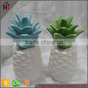 ceramic glazed potted shape home decor wholesale