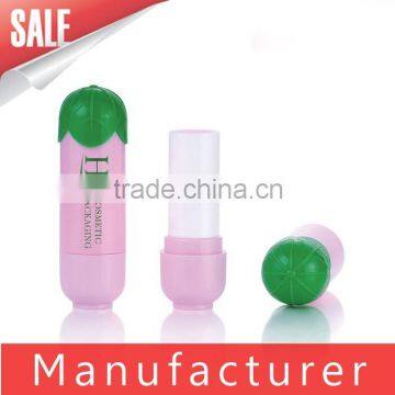 China Manufacturer Pink Plastic Cute Lip Balm Container