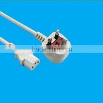 UK mains plug with IEC C13 ends BS power cord