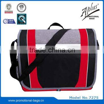 Fashion polyester laptop customer logos messenger bags