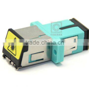 SC OM3 Fiber Optic Adapter with Metal Shutter Made in China