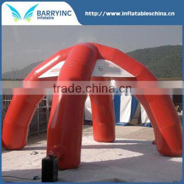 Durable advertising inflatable tent,dome shaped red 4 legs spider tent