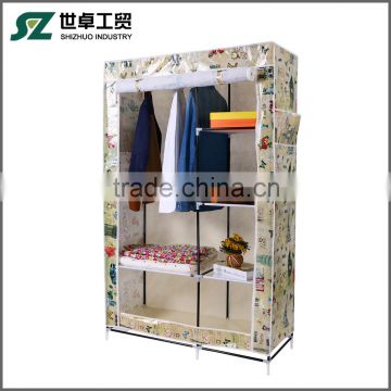 designs for bedroom wardrobe portable ,diy easy clothes storage folding wardrobe