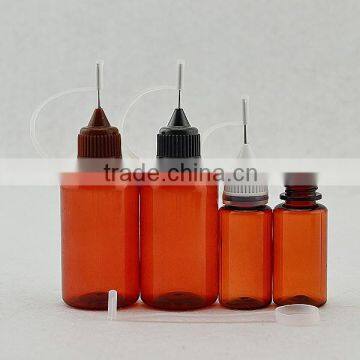 best selling products amber plastic bottle with needle 15ml