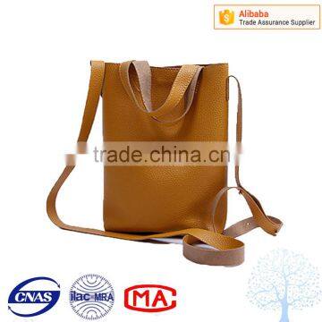 Genuine leather and PU leather handbag China OEM manufacturer