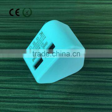 CE RoHS Approved UK Plug Dual USB Charger For Phone photo-5