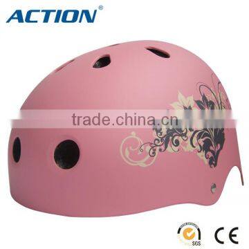 ABS material protective skateboard helmet in-mold