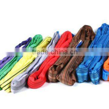 Double Ply Polyester Lifting Round Sling Nylon Lashing Belt photo-5