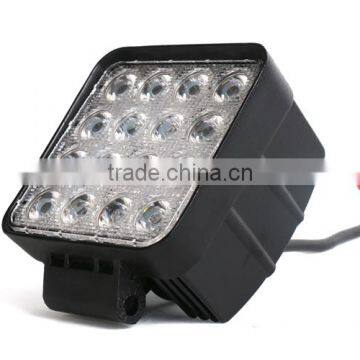 2pcs 4.3Inch 48W 16*3W Spot Epistar LED Working Light Waterproof Fog Lamp DRL For Universal Jeep SUV ATV Off-road Truck Car photo-3