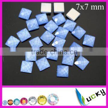 Korean quality Hotfix epoxy faceted epoxy square 7x7mm