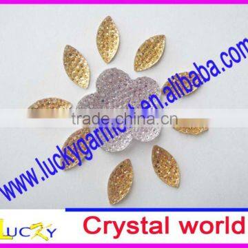 2011 new style full rhinestone resin boat shape