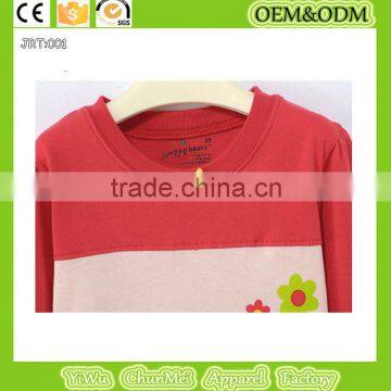 2015 New Cartoon 100%cotton T-shirt Long Sleeve Tee Winter Children's T-shirt Red Long Sleeve Tee Kid Printed t Shirt photo-2