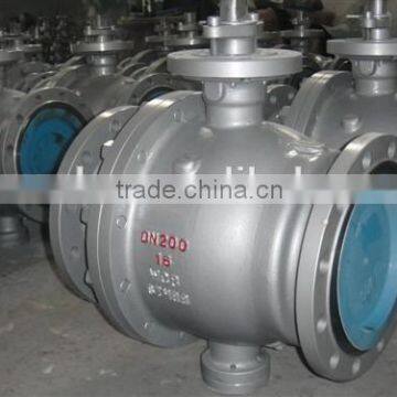 Flanged Trunnion Mounted Stainless Steel Motorized Ball Valve photo-4