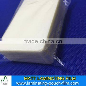 Protective Plastic Film 60mic 80mic 100mic 125mic 150mic Laminating Film Matt 55*87mm Laminating Pouches