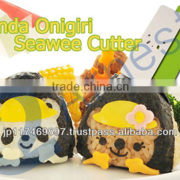 plastic rice ball making tools machines set cutter silicon mat children lunch bento box gift Panda Onigiri Seaweed Cutter