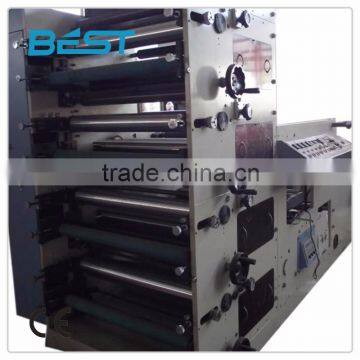 high quality automatic label 4 color flexo printing machine