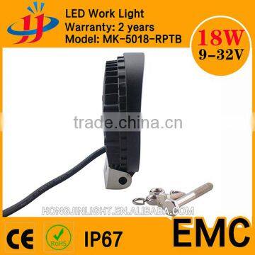 18W 12v LED Crees Driving Light Truck Waterproof IP67 Headlight Spot Work Light