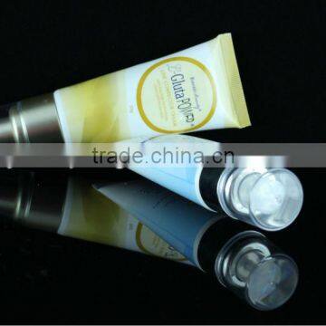 airless cosmetic plastic tub with pump