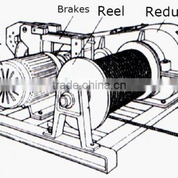 High Quality 10 Ton Hydraulic Winch Building Material Price Winch
