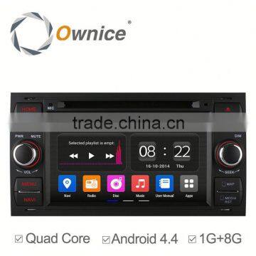 7" Ownice C180 Quad core 1.6GHz android 4.4 Car GPS audio for Ford Focus built in RDS