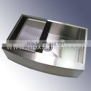 Apron stainless steel sink