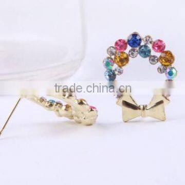 New Fashion 1pair Women Lady Elegant Crystal Rhinestone Ear Earrings photo-3